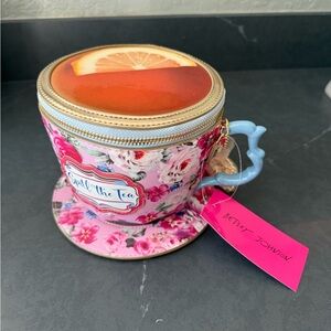 Betsy Johnson Floral Teacup Purse